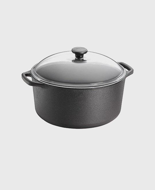 skeppshult-casserole-schmortopf-rund-7-l-mit-glasdeckel-gusseisen image 1