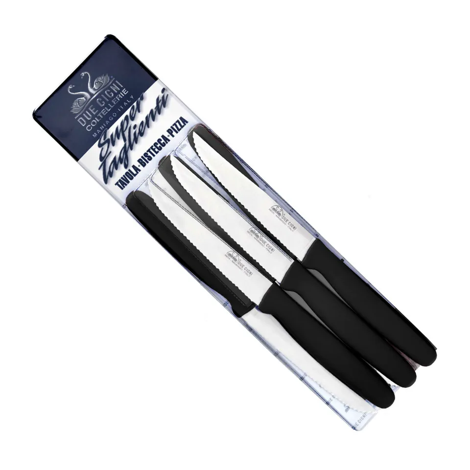 due-cigni-classica-steakmesserset-6-teilig-schwarz-wellenschliff image 1