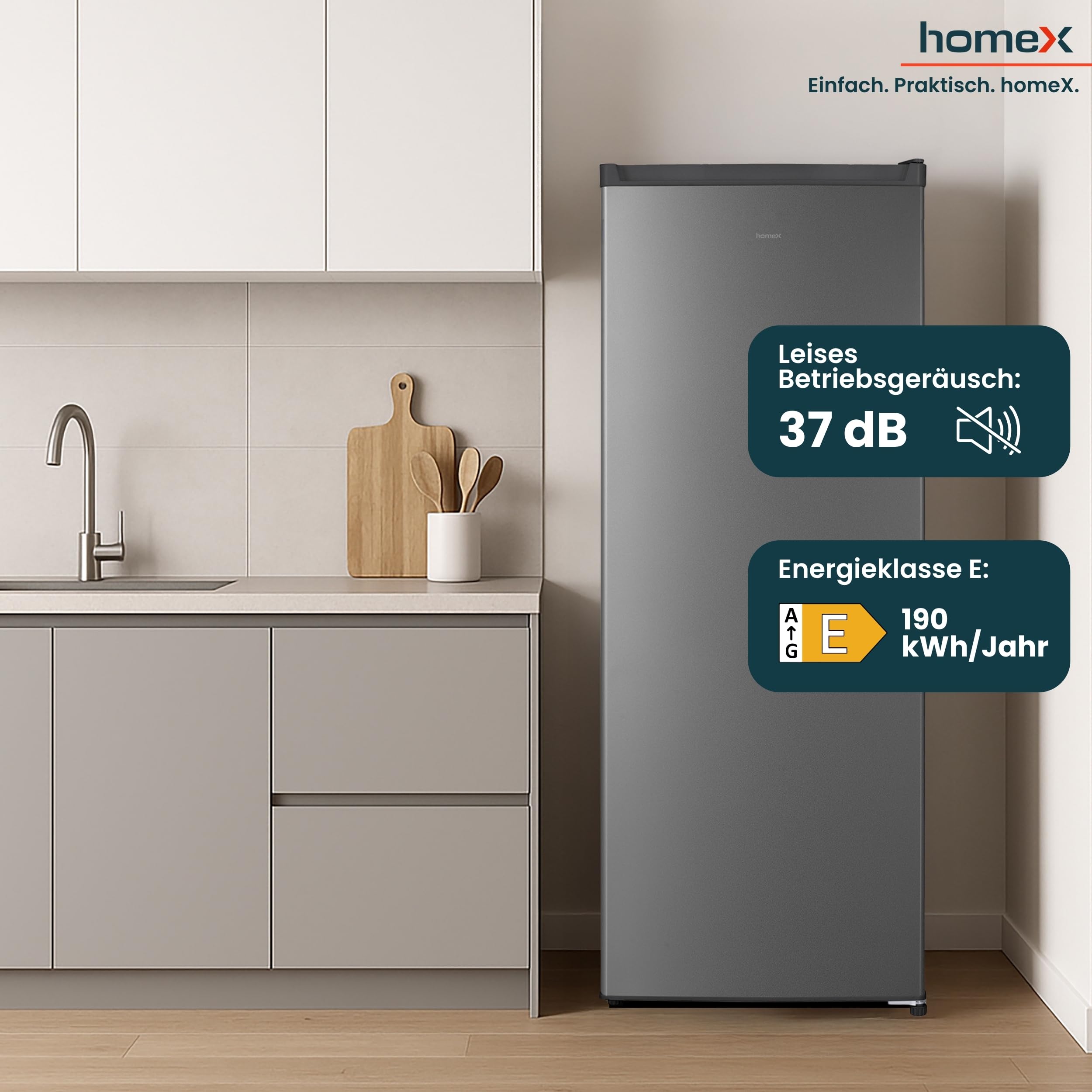 homex-fs1682e-s-gefrierschrank-168-l-silber-low-frost-37-db image 5