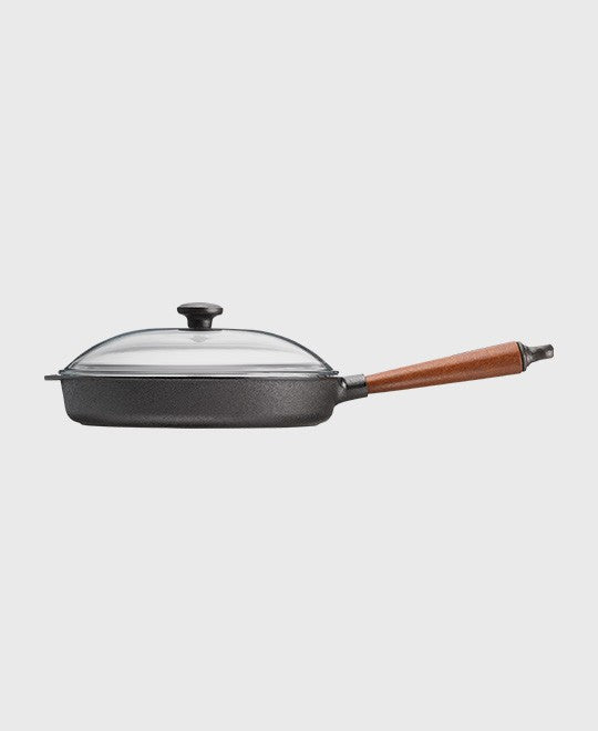 skeppshult-traditional-pfanne-28-cm-glasdeckel-gusseisen image 2