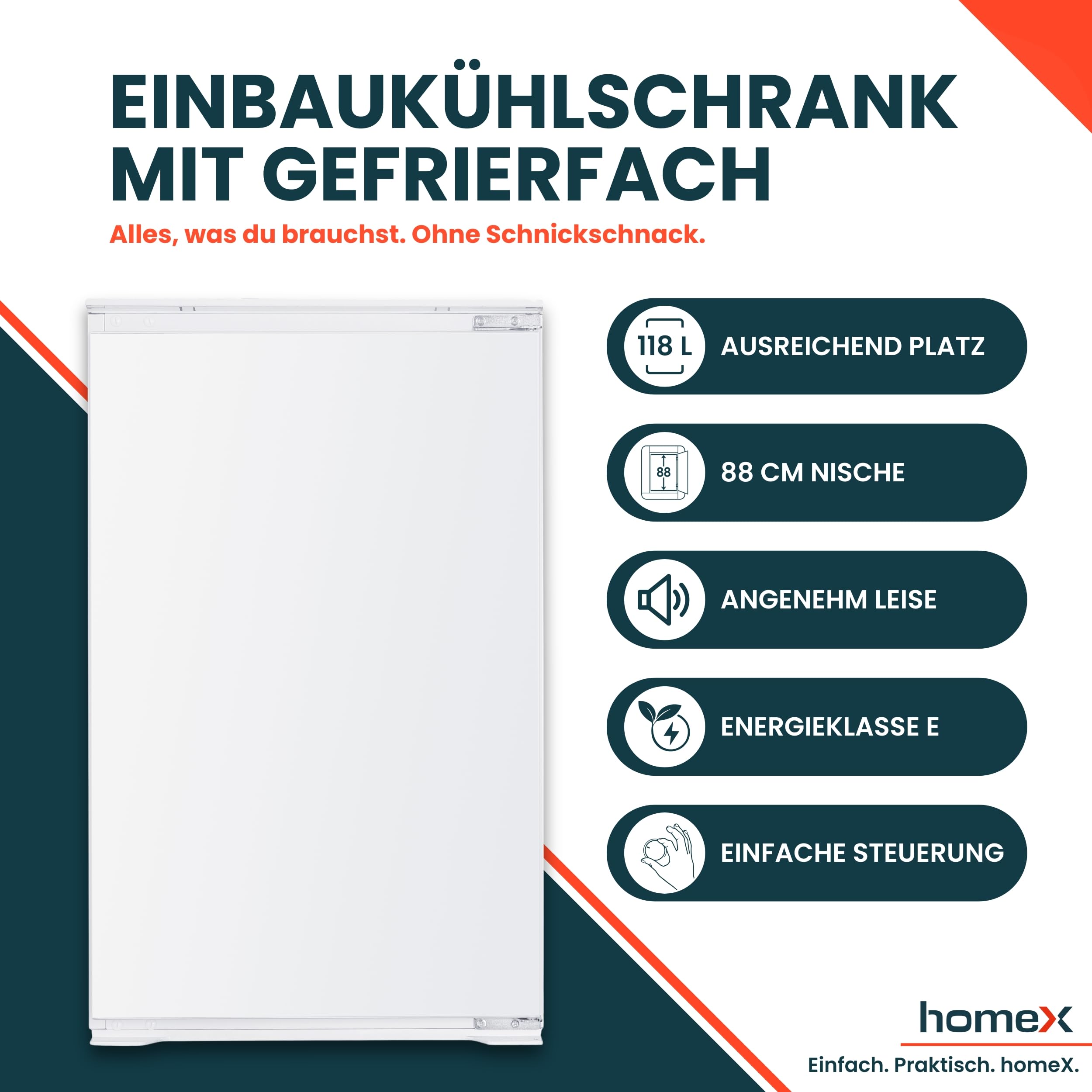 homex-k-hlen-cfb1181e-einbauk-hlschrank-118-l-88cm-gefrierfach image 2