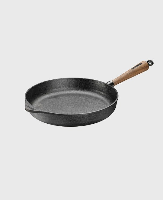 skeppshult-walnut-tiefe-pfanne-28-cm-gusseisen-walnussgriff image 1