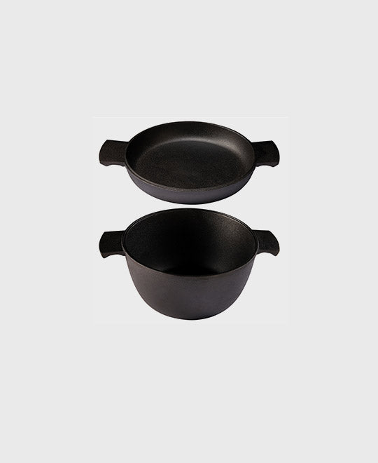 skeppshult-topfset-gusseisen-2-teilig-schmortopf-pfanne image 1