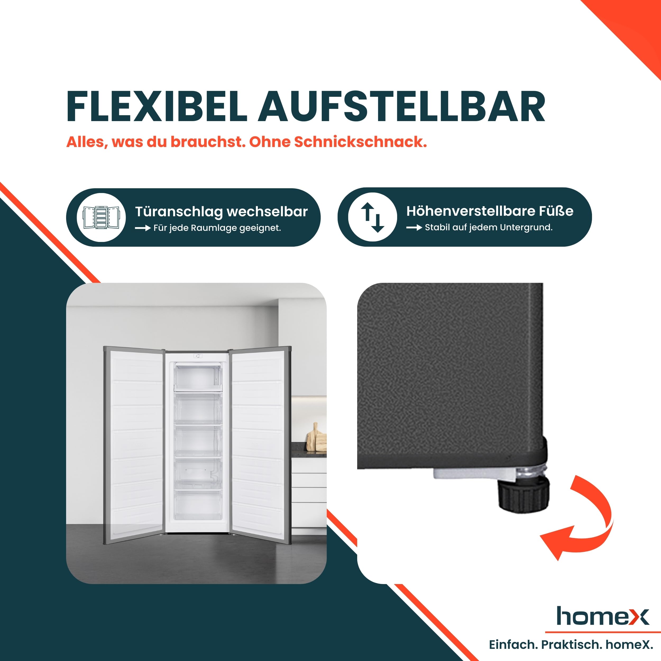 homex-fs1682e-s-gefrierschrank-168-l-silber-low-frost-37-db image 7