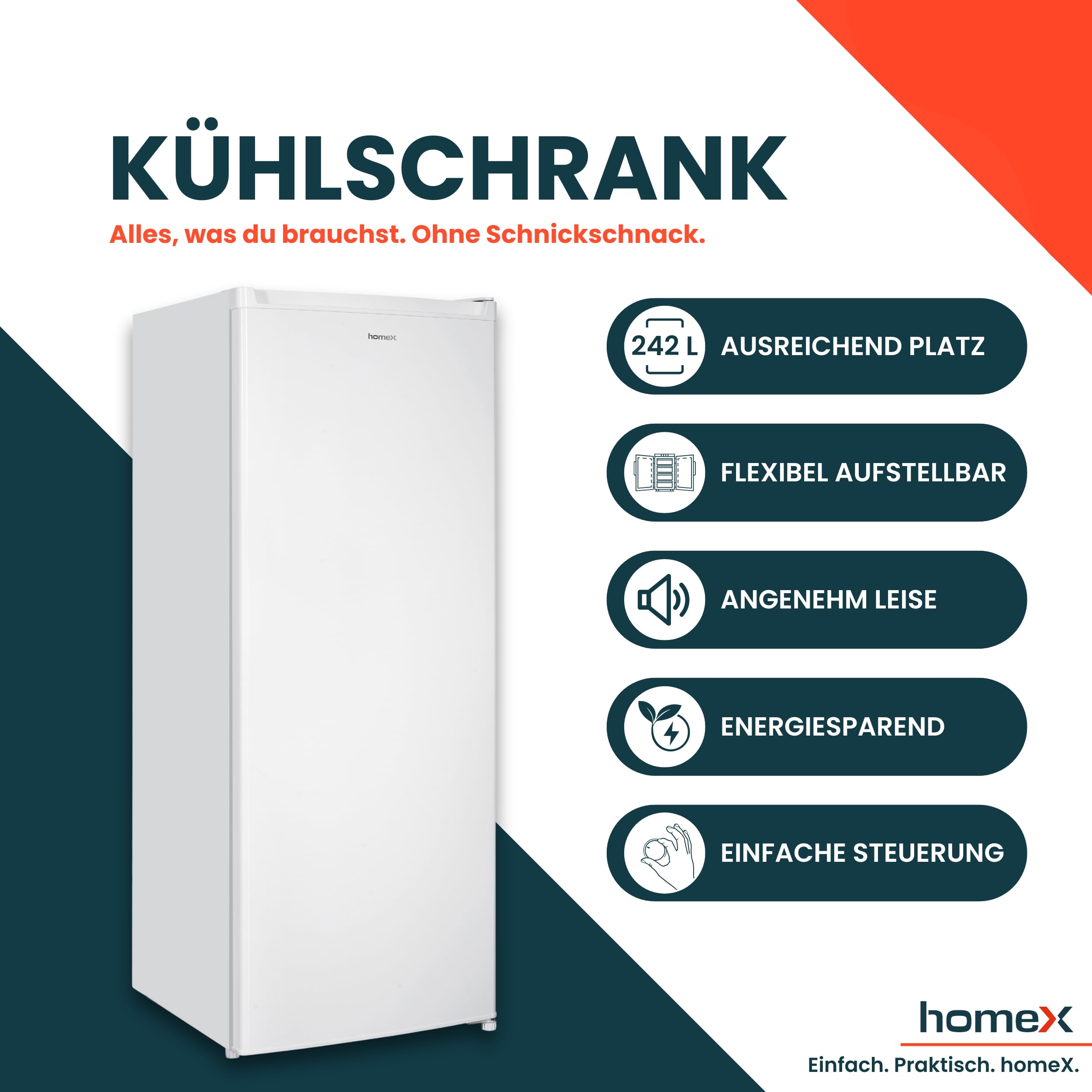homex-k-hlen-cs2421e-w-k-hlschrank-242-liter-ohne-gefrierfach image 2