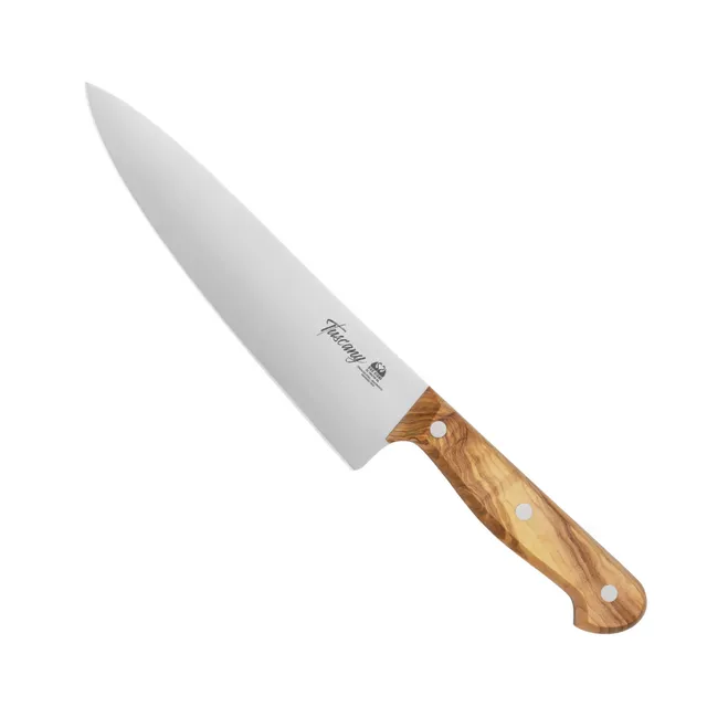 due-cigni-tuscany-kochmesser-20-cm-olivenholz-edelstahl image 1