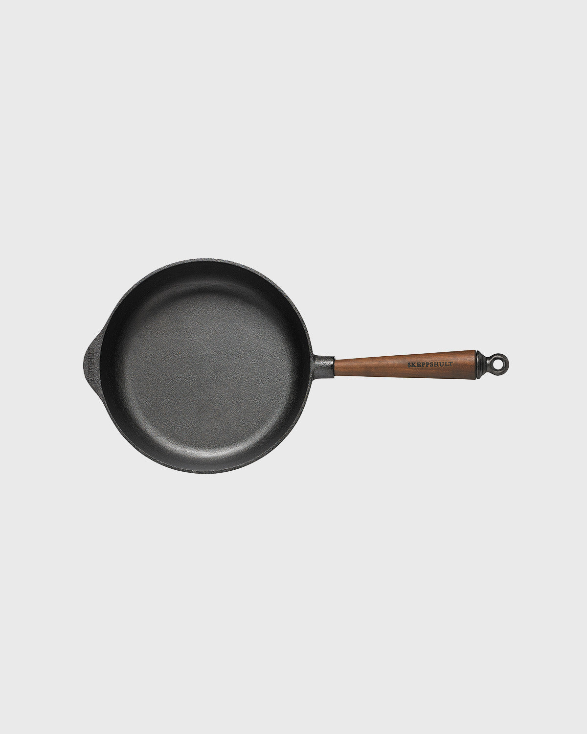 skeppshult-walnut-tiefe-pfanne-25-cm-gusseisen-walnussgriff image 2