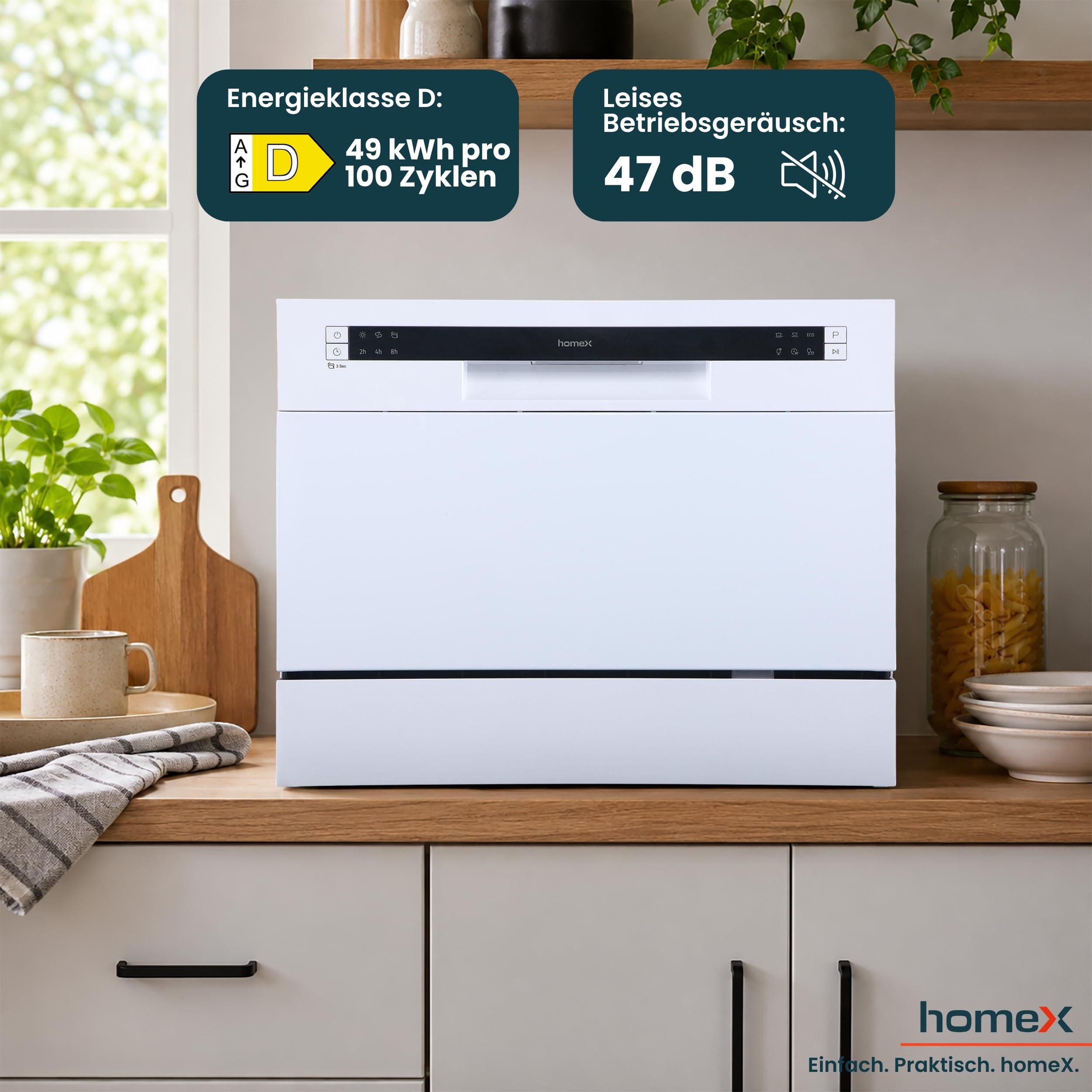 homex-gst6ad-w-tischgeschirrsp-ler-6-ma-gedecke-wei-aquastop image 7