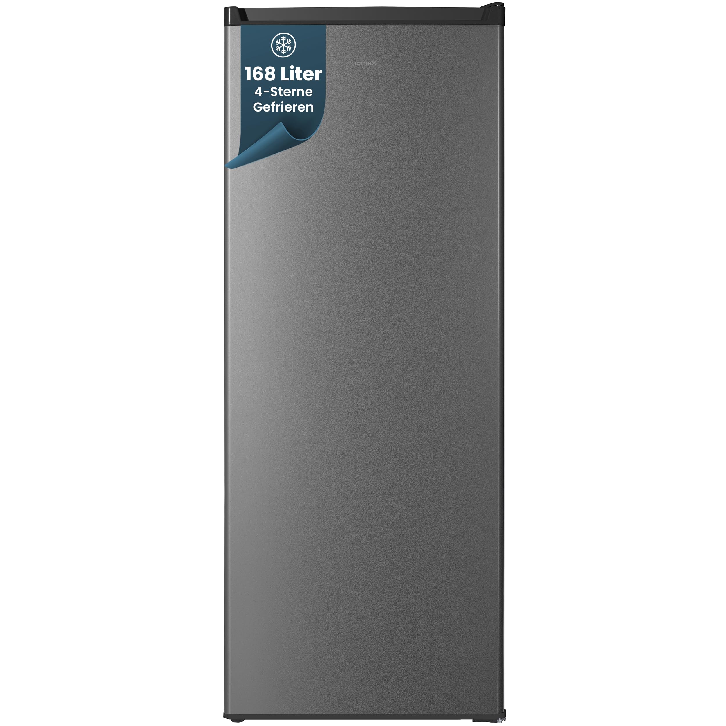 homex-fs1682e-s-gefrierschrank-168-l-silber-low-frost-37-db image 1