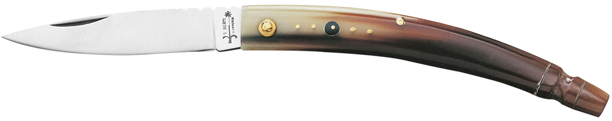 berti-gobbo-taschenmesser-rindshorn-spitz image 1