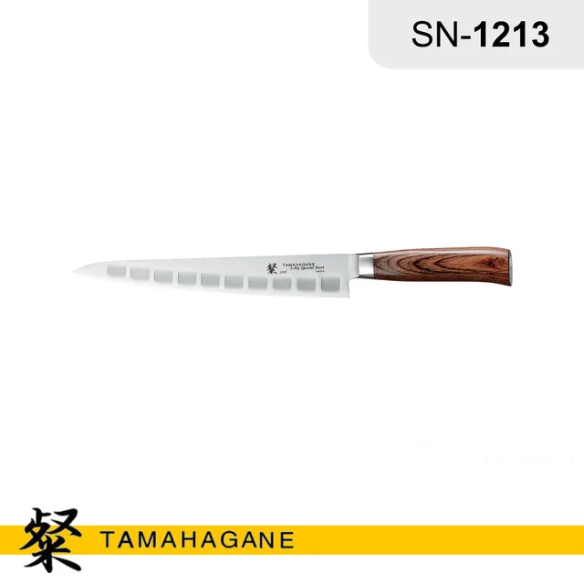 tamahagane-san-sujihiki-sn-1213-tranchiermesser-24-cm-laminiertes-holz-3-lagiger image 1