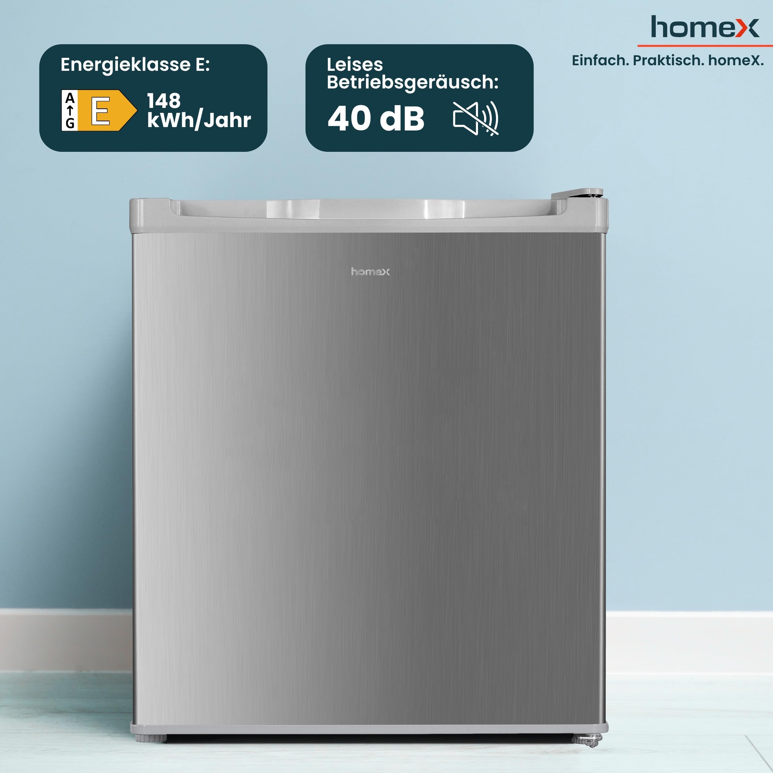 homex-fm1015-s-mini-gefrierschrank-33-l-silber-4-sterne image 5