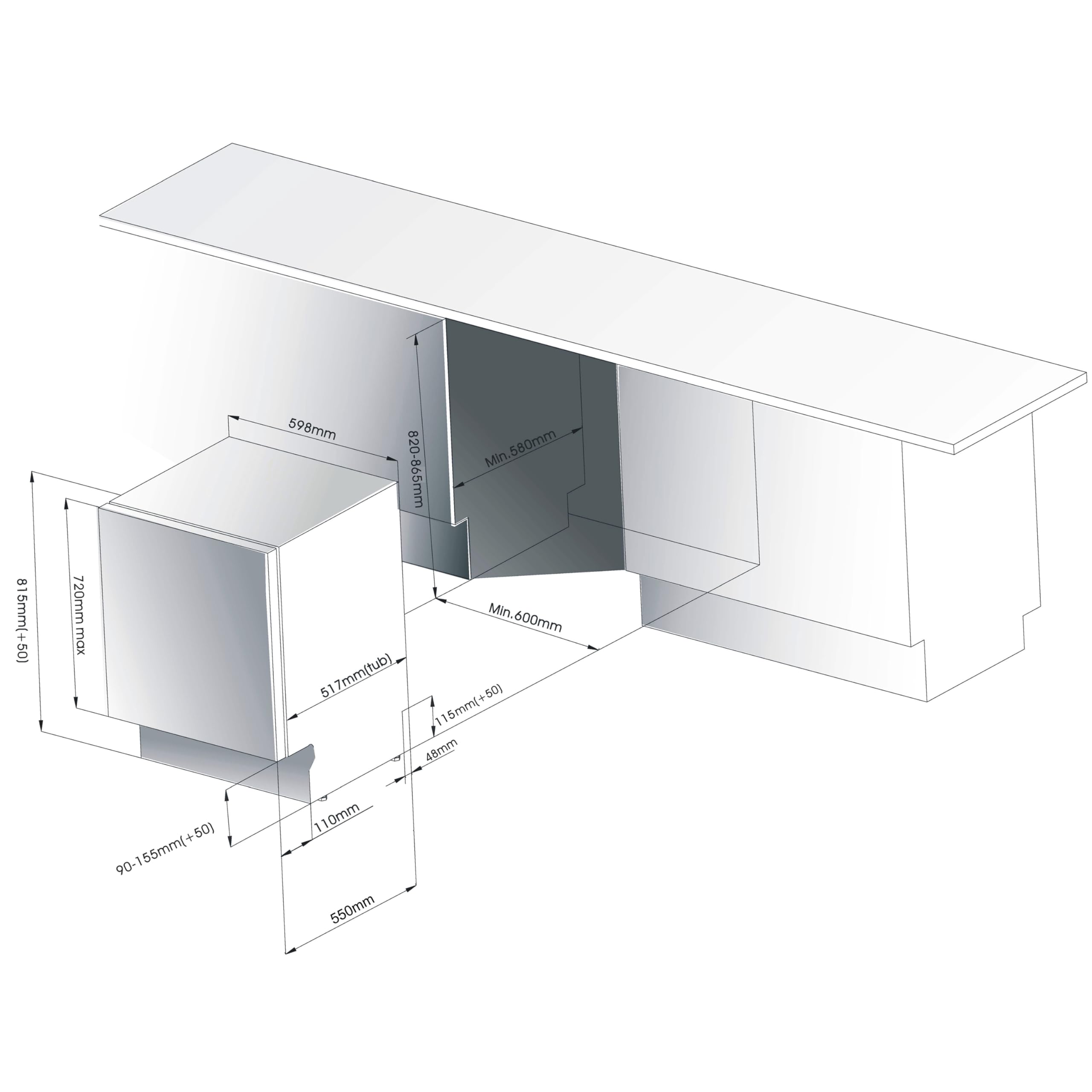homex-gsev6014ae-geschirrsp-ler-vollintegriert-60-cm-14-ma-gedecke image 6