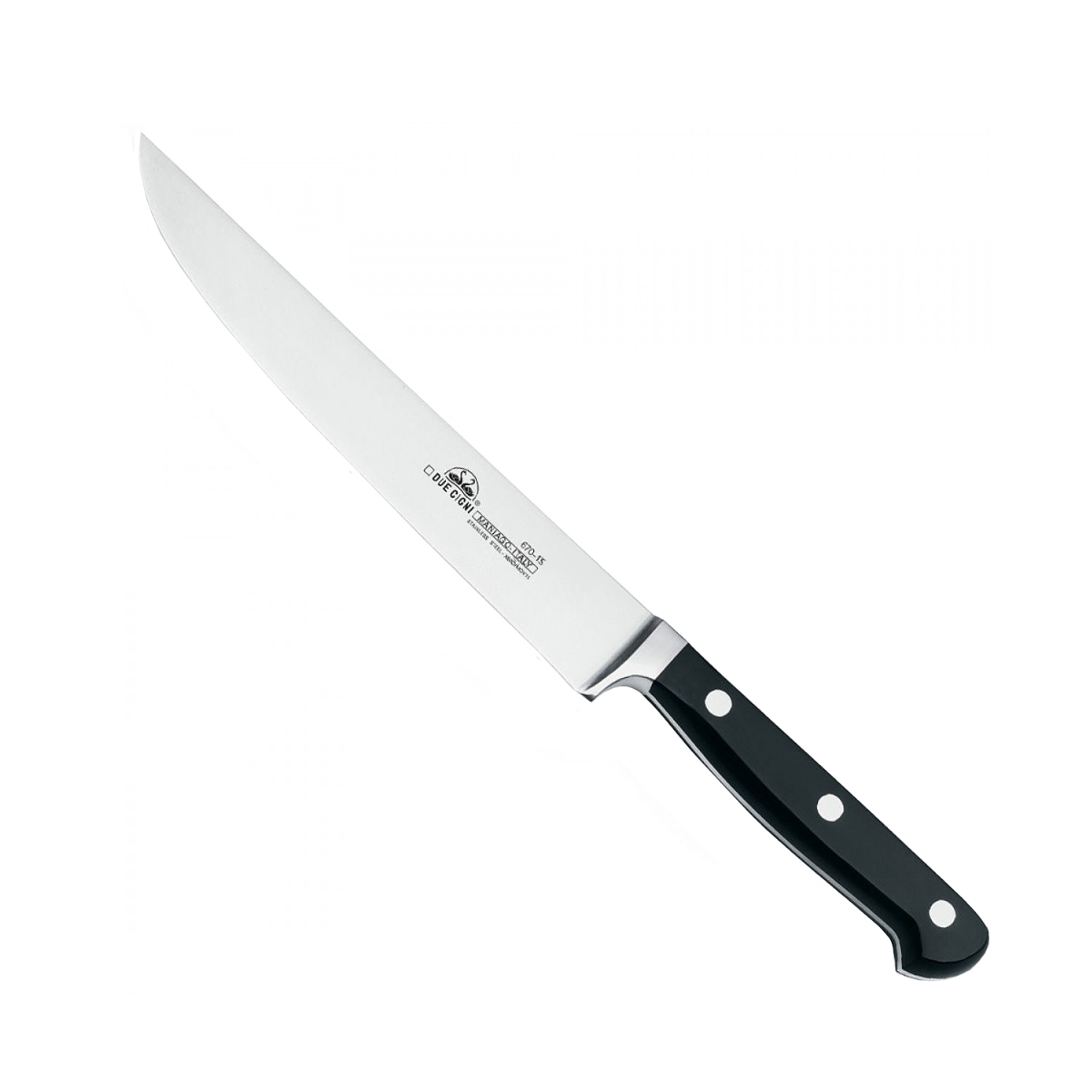 due-cigni-florence-tranchiermesser-edelstahl-pom-schwarz image 1
