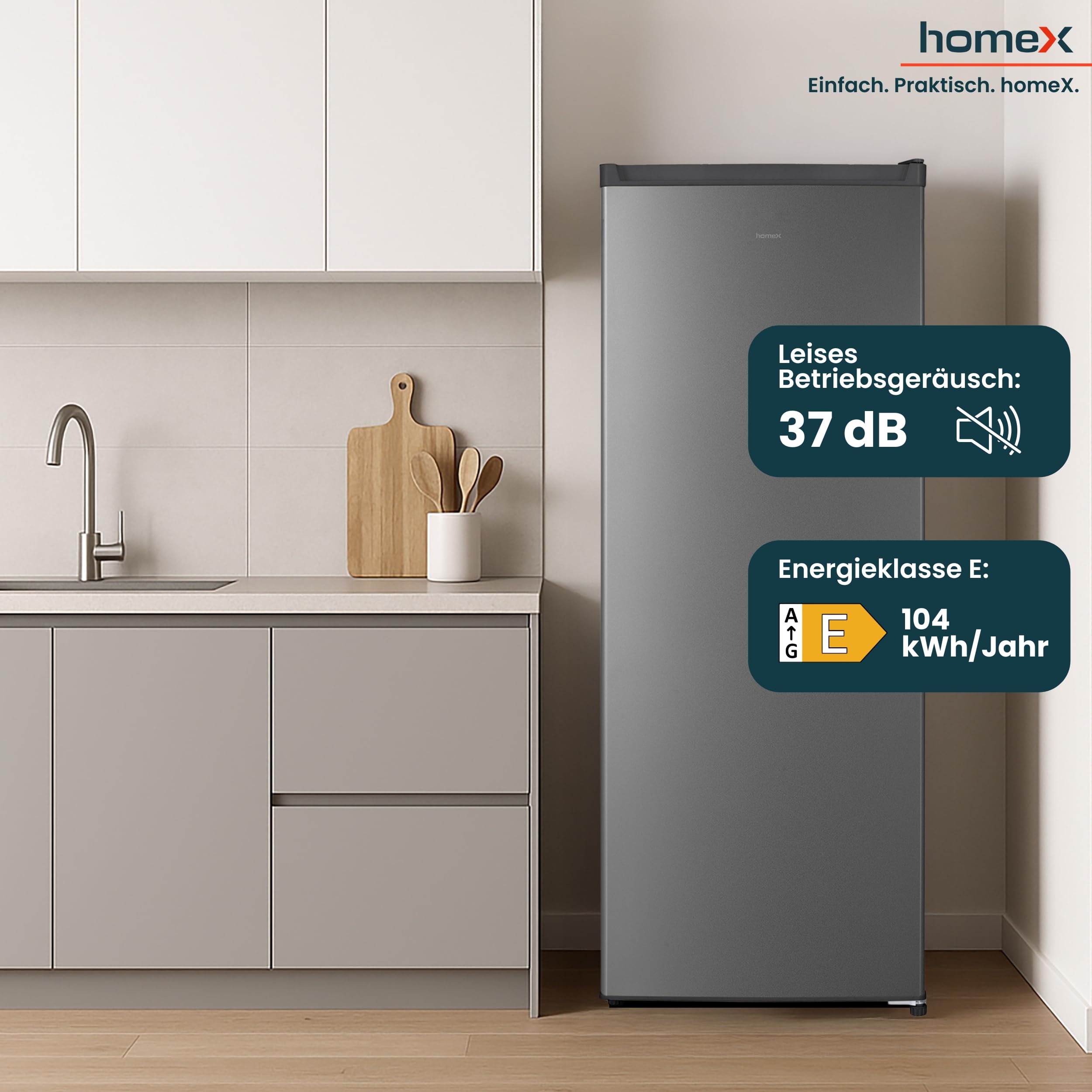 homex-cs2422e-s-k-hlschrank-242-l-silber-ohne-gefrierfach-37-db image 5