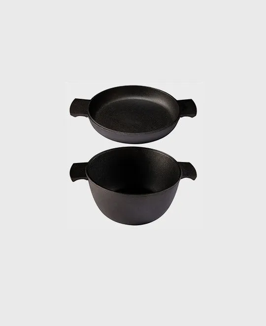 skeppshult-topfset-gusseisen-2-teilig-schmortopf-pfanne image 1